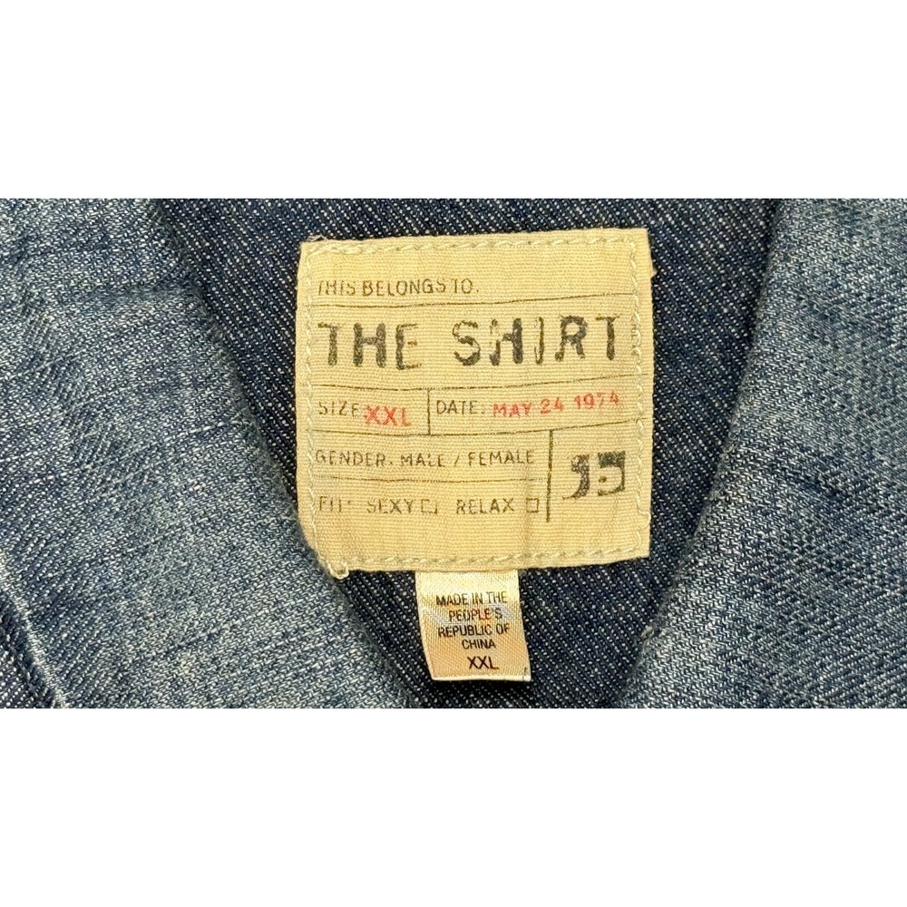 Joe's Jeans The Shirt Long Sleeve Button Up Men's Denim Shirt Size XXL - Picture 6 of 11